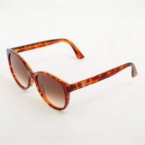 Gucci GG Sunglasses Brown Tortoise Gold GG0636SK